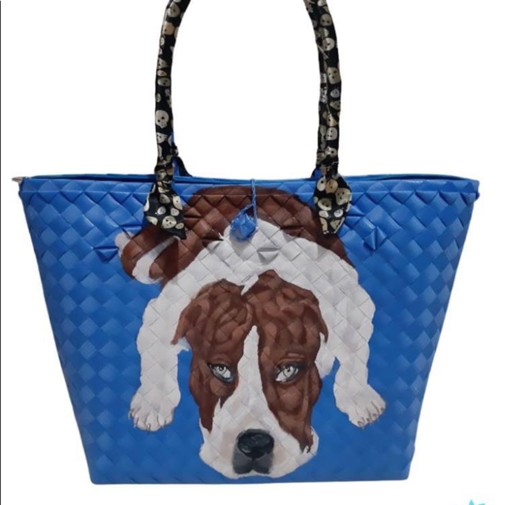 Handwoven, handcrafted & hand painted tote bags